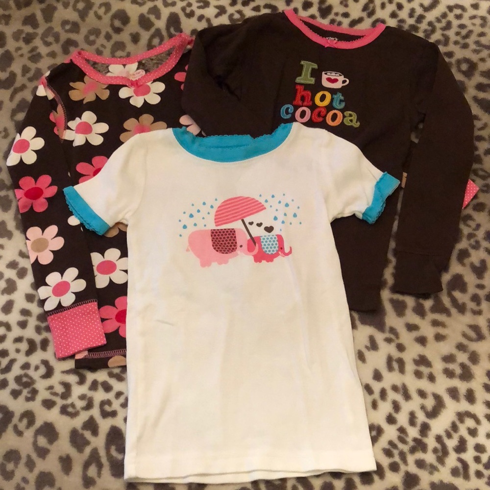 Carter’s and Old Navy Pajama Top Bundle Graphic 3T 4T